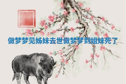 🛫 做梦梦见姊妹去世 做梦梦到姐妹 🔉 死了